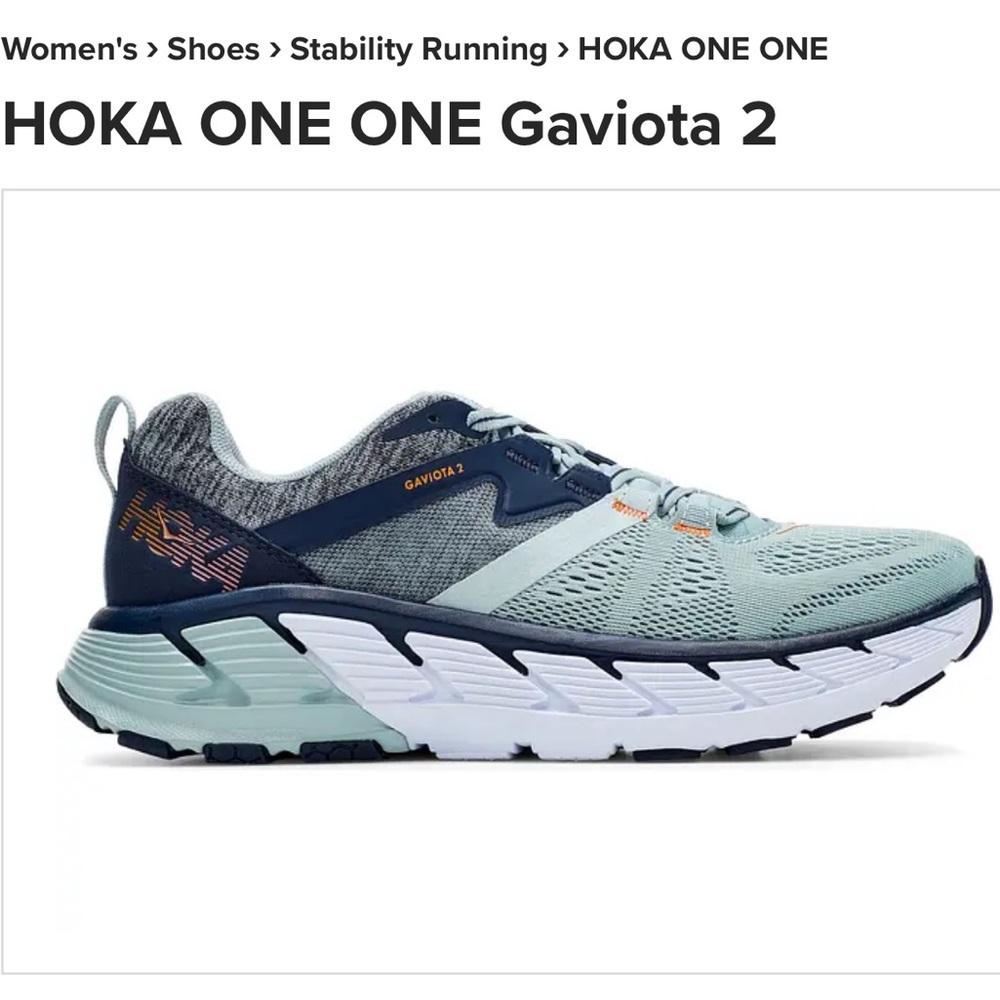 Hoka One One Women’s Gaviota 2 Blue Running Shoes Light wear